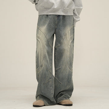 Casual Deconstructed Straight Jeans